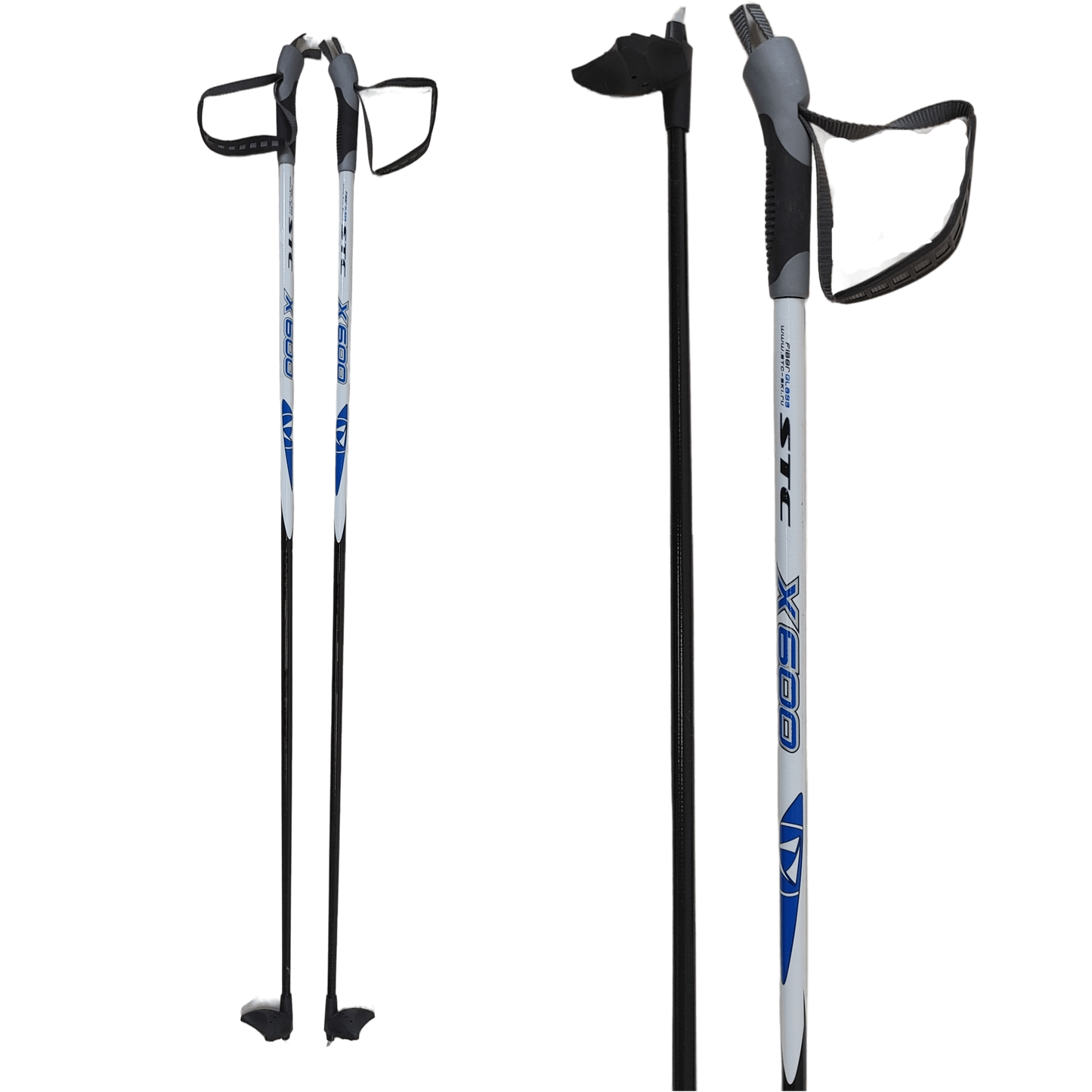 A product picture of the STC 100% Fibreglass Cross-Country Ski Poles