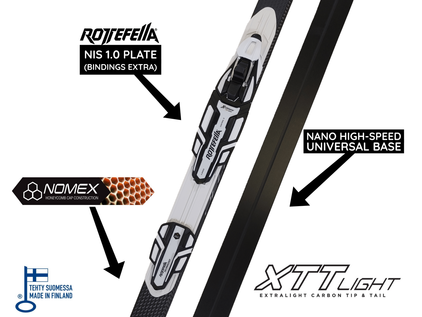 A product picture of the Peltonen SUPRA X UNIVERSAL Skate Skis CLEARANCE
