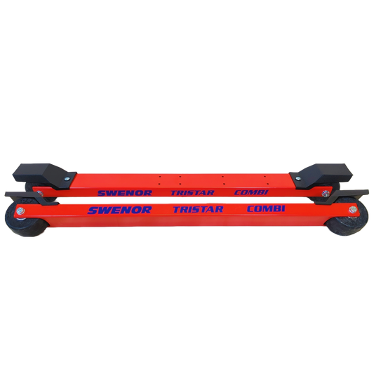 A product picture of the Swenor Tristar Combi Rollerskis