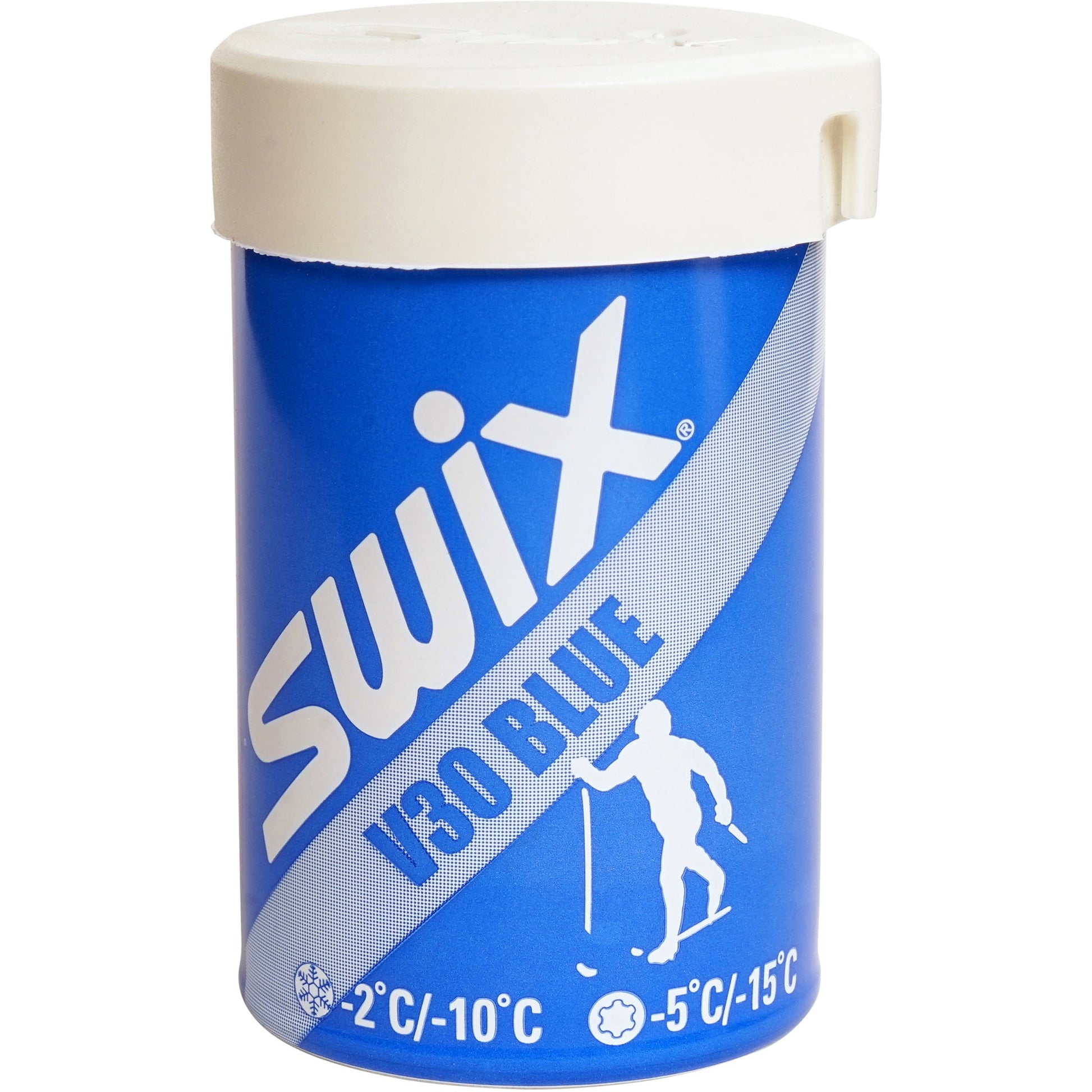 A product picture of the Swix V30 Blue Kick Wax -5°C/-15°C