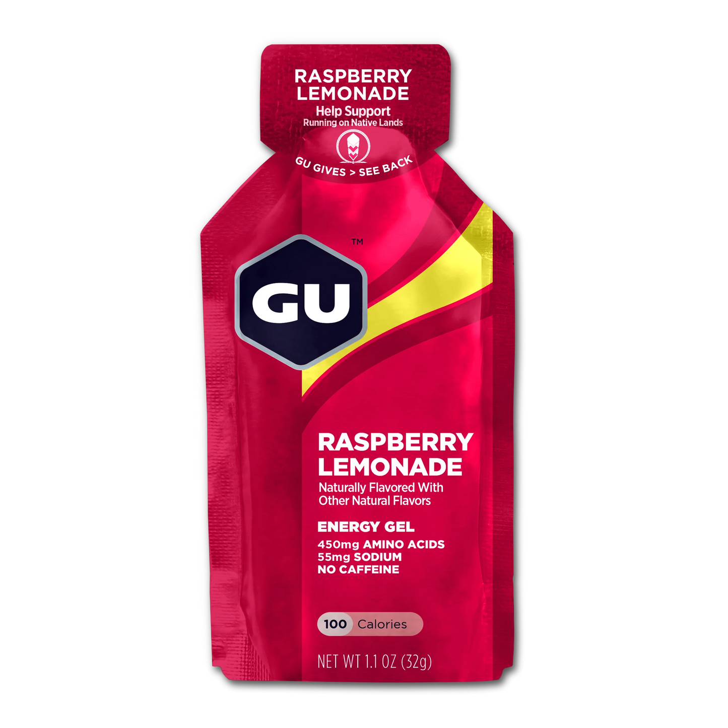 A product picture of the Gu Energy Raspberry Lemonade | 32g