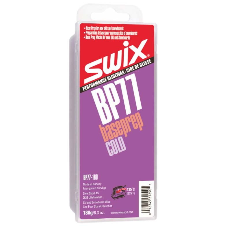 A product picture of the Swix Base Prep Cold BP77 Melt Wax
