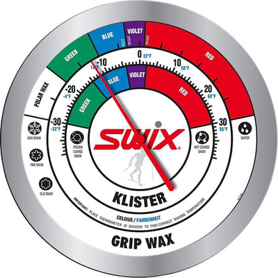 A product picture of the Swix Nordic Round Wall Thermometer