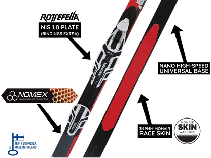 A product picture of the Peltonen INFRA X SKIN 2.0 2016 Classic Skis B-GRADE MINOR DEFECTS