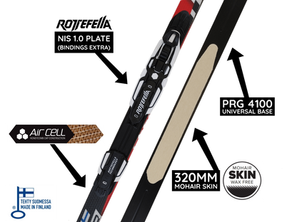 A product picture of the Peltonen SkinPro LW 2016 153cm Standard Flex NIS-1.0 Classic Skis CLEARANCE