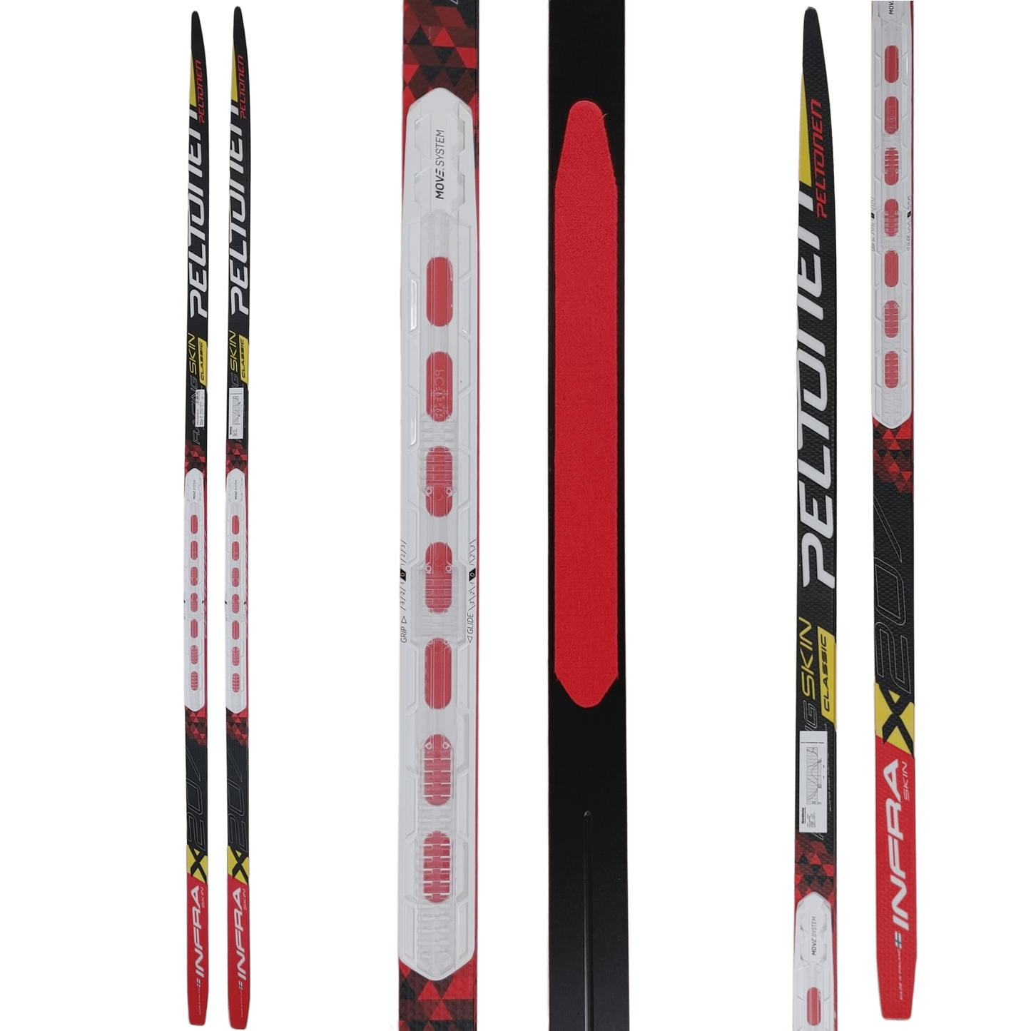 A product picture of the Peltonen INFRA X SKIN 2.0 2020 207cm Stiff Classic Skis B-GRADE MINOR DEFECTS