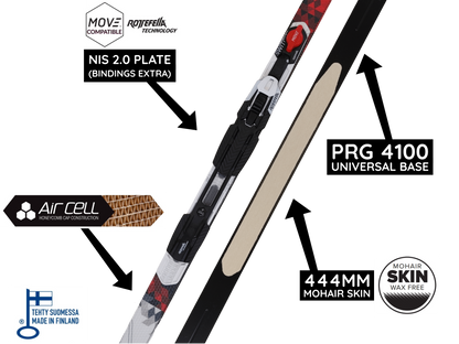 A product picture of the Peltonen SkinPro EXP/SKINRACE 2020 207cm X-Stiff Flex NIS-2.0 Classic Skis CLEARANCE