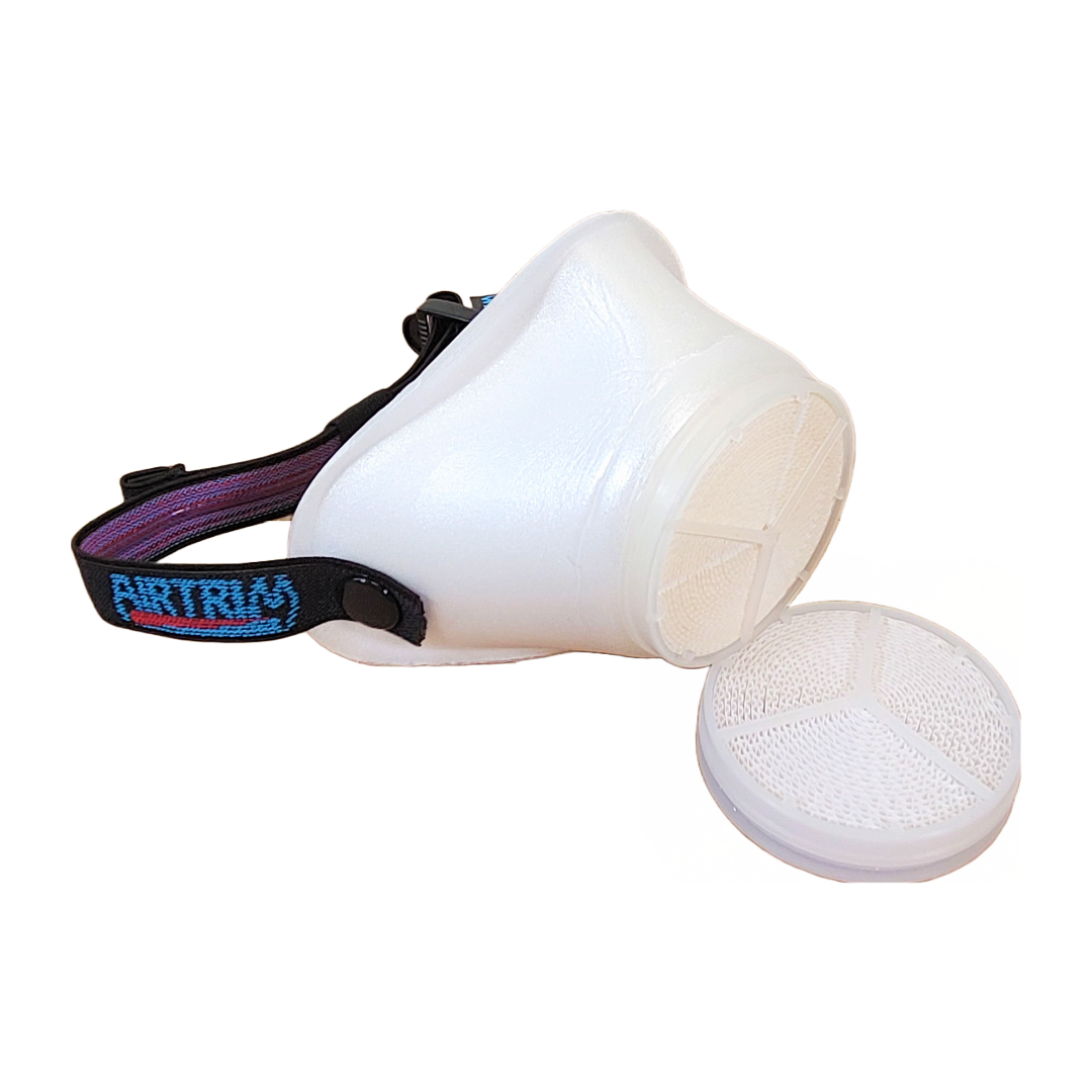 A product picture of the AirTrim Asthma Mask