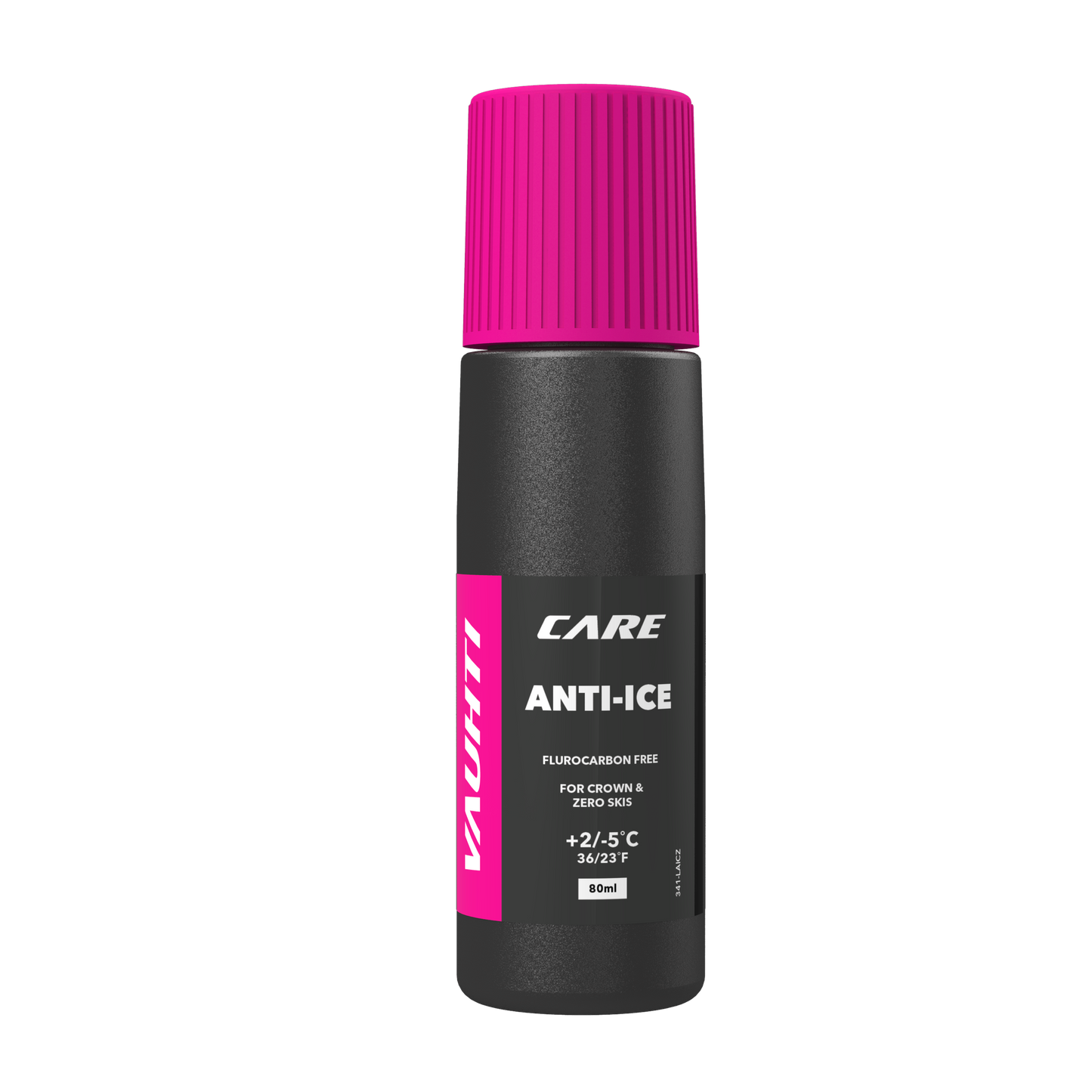 Anti-ice agent for crown & zero skis. Use on new snow close to zero degrees to prevent icing. 