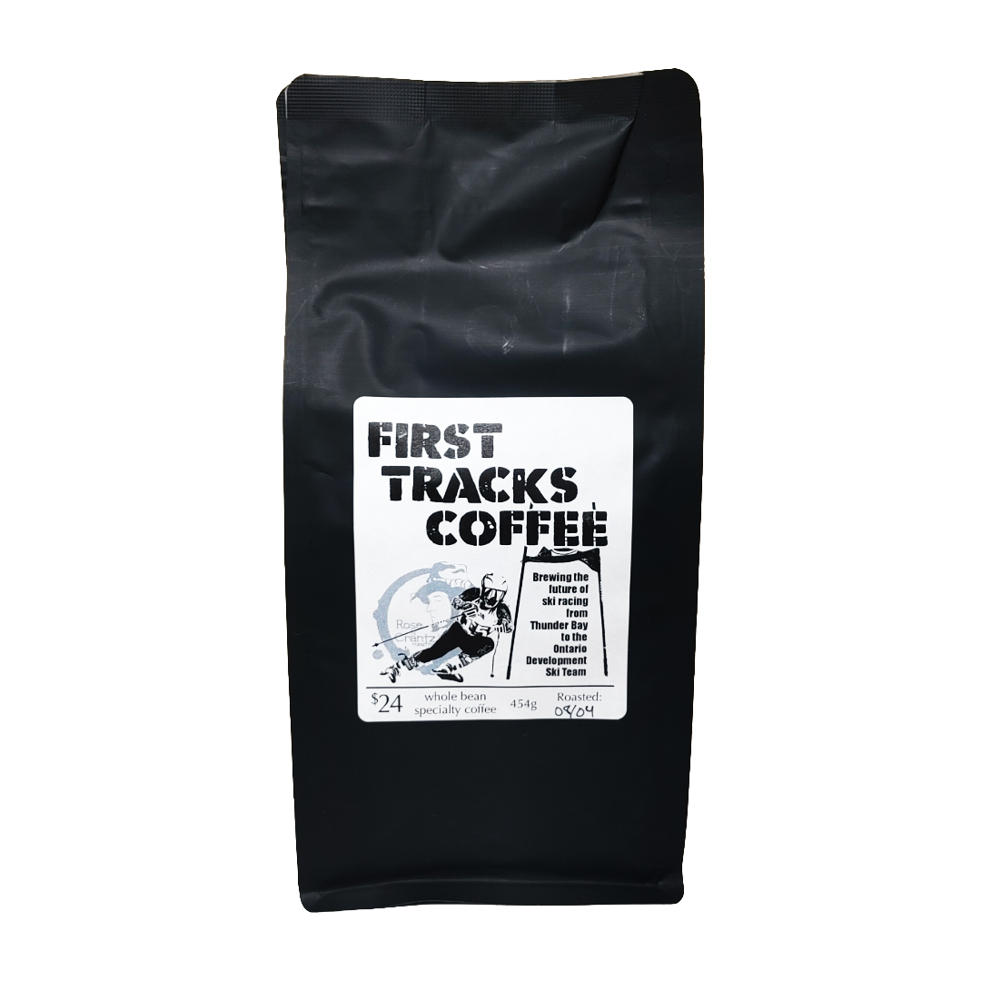 A product picture of the Rose N Crantz First Tracks Coffee