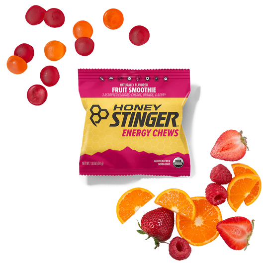 A product picture of the Honey Stinger Fruit Smoothie Chews