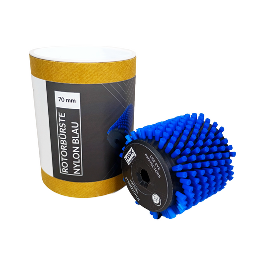 A product picture of the HWK Blue Nylon Roto Brush