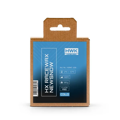 A product picture of the HWK HX Racewax Cold New Snow Melt Wax (-2C/-15C) | 100g
