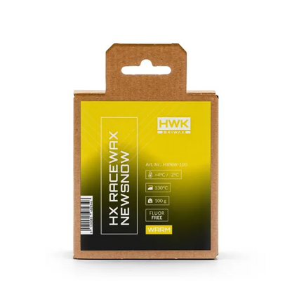 A product picture of the HWK HX Racewax Warm New Snow Melt Wax (4C/-2C) | 100g