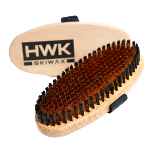 A product picture of the HWK Oval Hard Brass Hand Brush