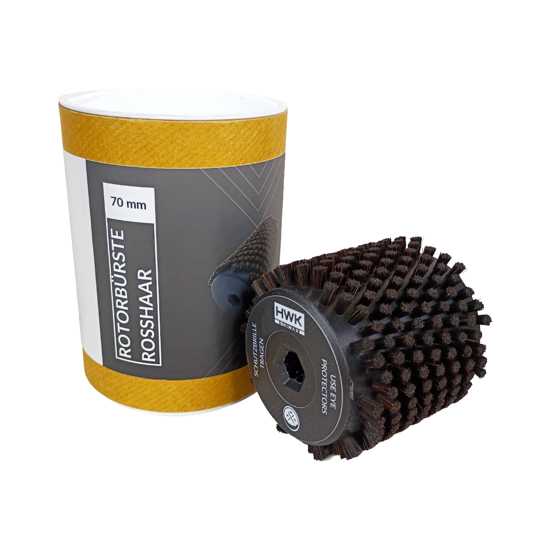 A product picture of the HWK Horsehair Roto Brush