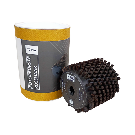 A product picture of the HWK Horsehair Roto Brush