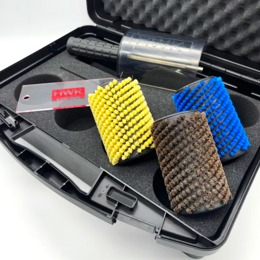 A product picture of the HWK 100mm Roto Brush Set