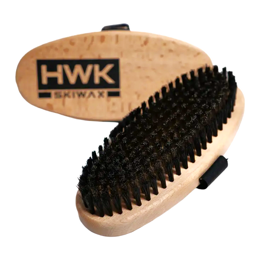 A product picture of the HWK Oval Angled Steel Hand Brush