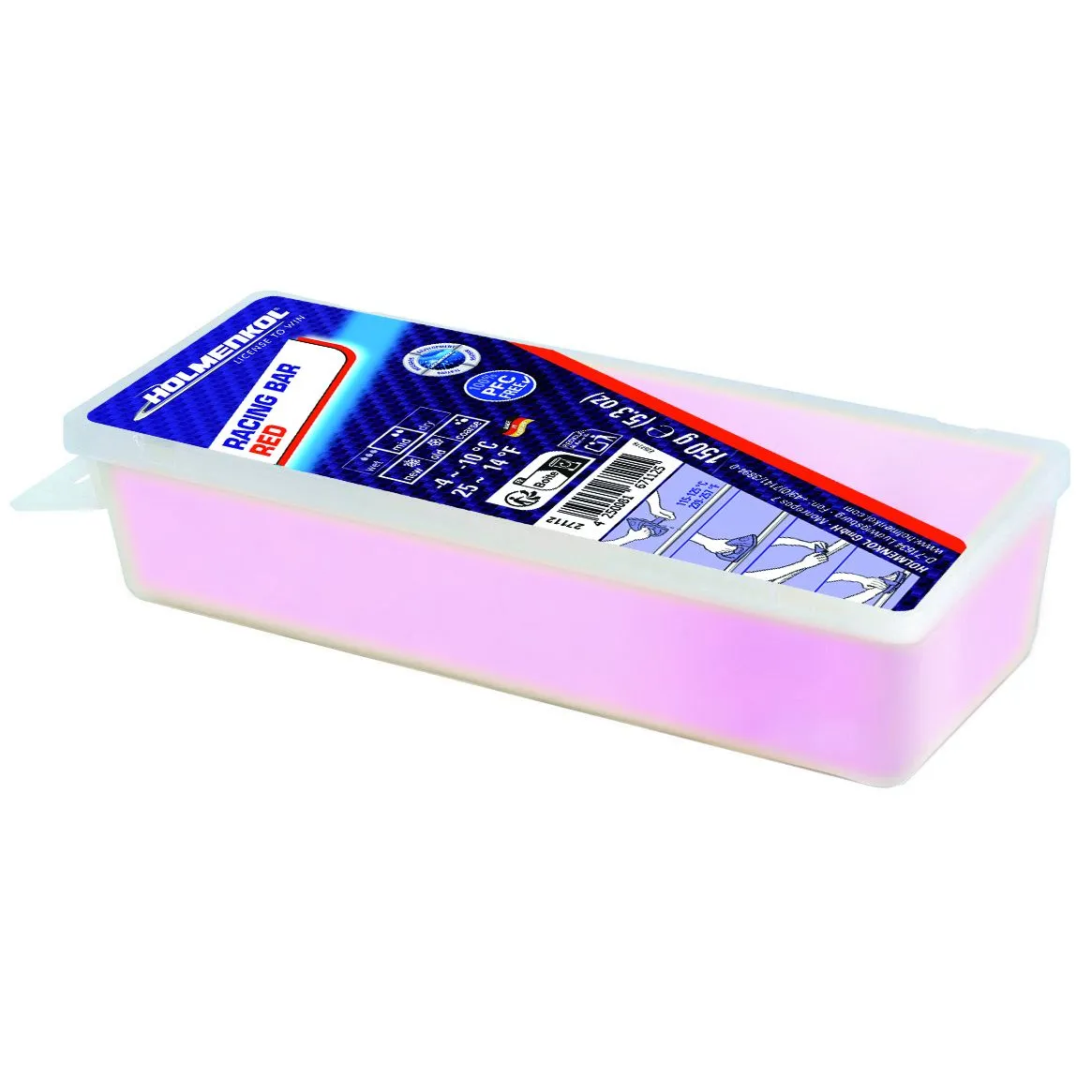 A product picture of the Holmenkol Syntec FF Bar RED (-4C/-10C)