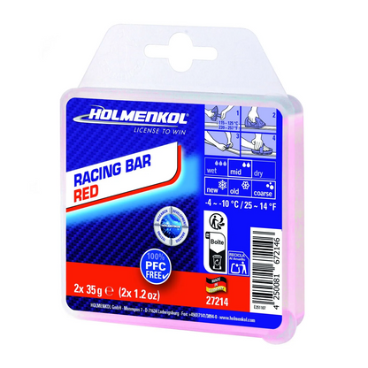 A product picture of the Holmenkol Syntec FF Bar RED (-4C/-10C)