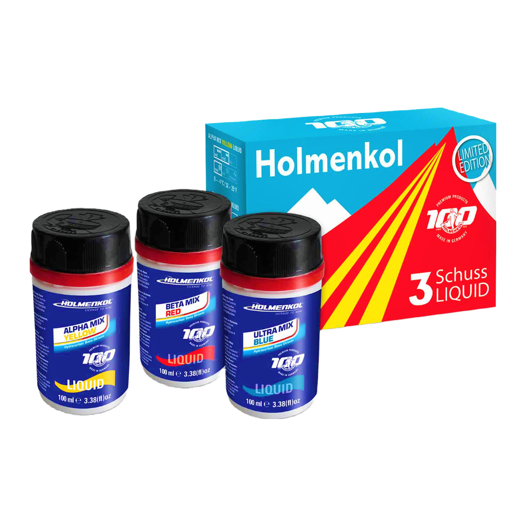 Holmenkol 3 Schuss Liquid YELLOW, RED, BLUE