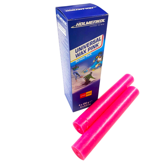 A product picture of the Holmenkol Universal PINK Melt Wax Sticks 