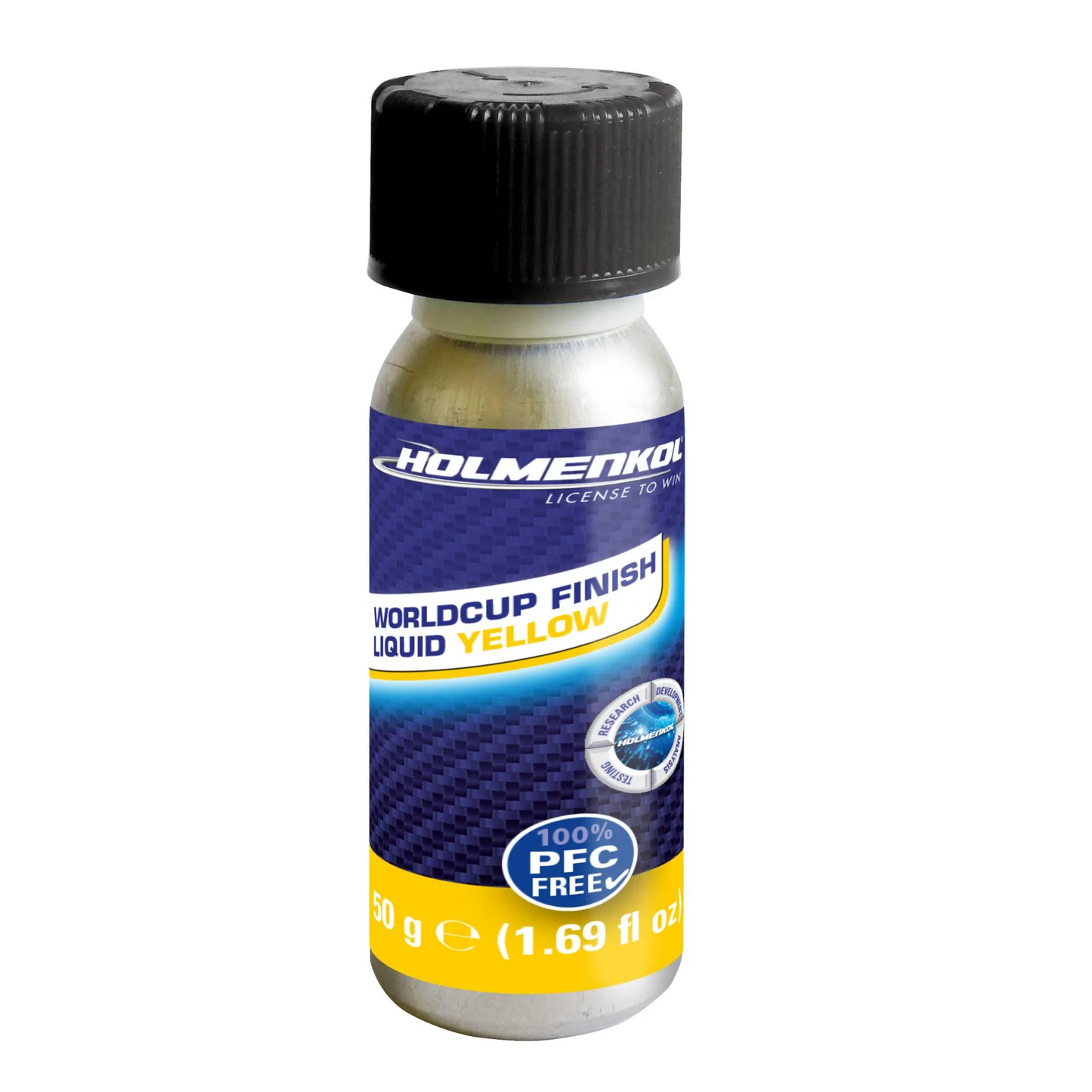 A product picture of the Holmenkol Syntec FF1 Liquid YLW |50ml (0C/-6C)