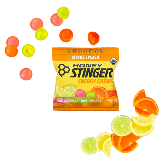 A product picture of the Honey Stinger Citrus Splash Chews