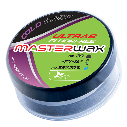 A product picture of the MasterWax Ultra8 FLUORFREE Cold Dark
