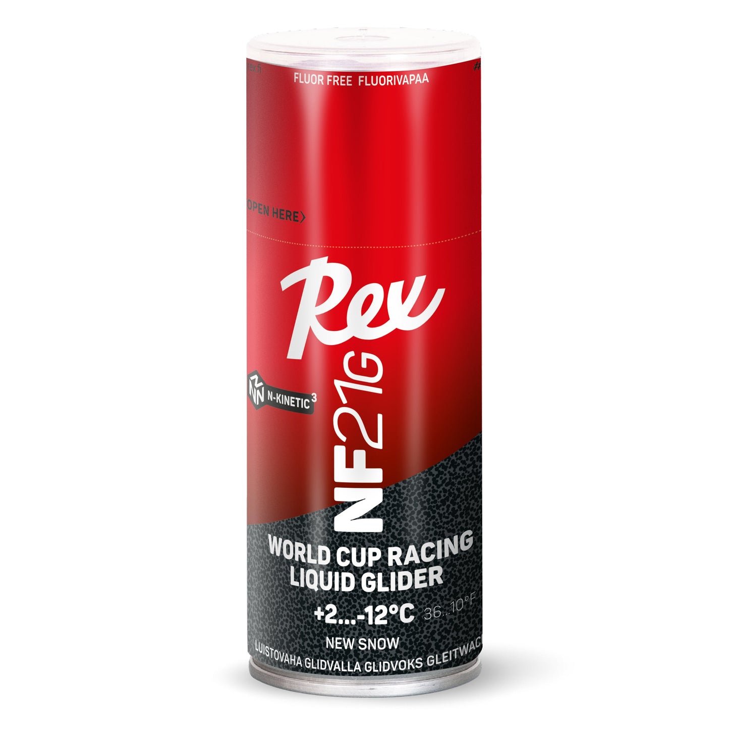 A product picture of the Rex Wax NF21G Black `New Snow` Liquid Glider