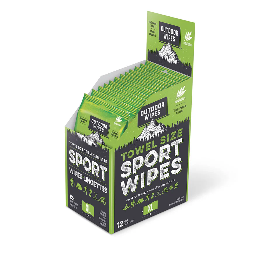 A product picture of the Outdoor Wipes Towel Size Sport Wipes XL