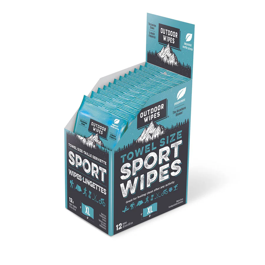 A product picture of the Outdoor Wipes Towel Size Sport Wipes XL