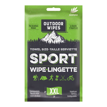 A product picture of the Outdoor Wipes Towel Size Sport Wipes XXL