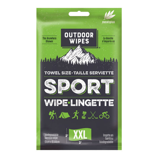 A product picture of the Outdoor Wipes Towel Size Sport Wipes XXL