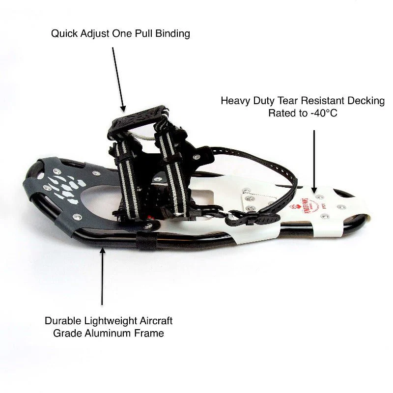 A product picture of the Powder Paws 21" Snowshoes