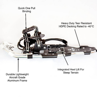 A product picture of the Powder Paws 25" Snowshoes