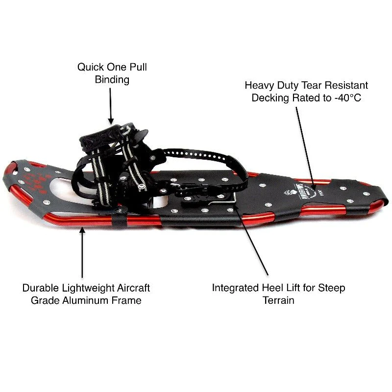 A product picture of the Powder Paws 30" Snowshoes