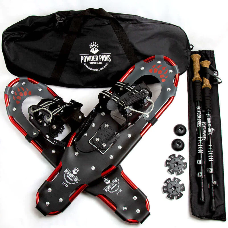 A product picture of the Powder Paws 30" Snowshoes