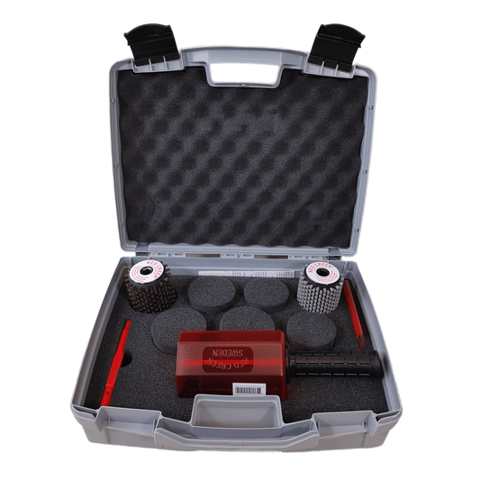 A product picture of the Red Creek 100mm Roto Brush Kit