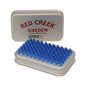 A product picture of the Red Creek Blue 6mm Nylon Racing Silver Hand Brush