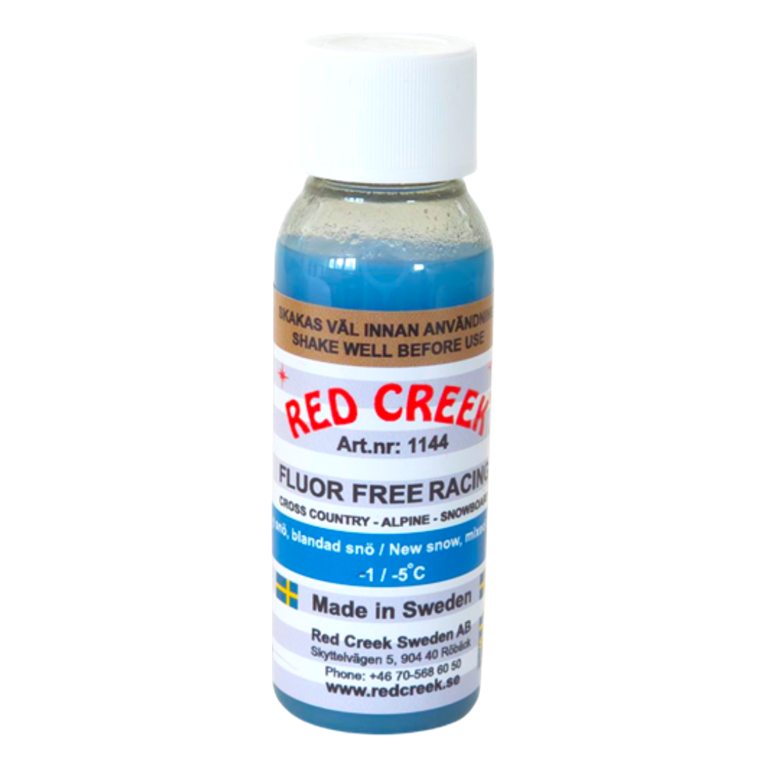 A product picture of the Red Creek Fluoro-Free Blue `Old Fashion` New Snow Liquid Glide Wax