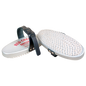 A product picture of the Red Creek Fine White 4mm Nylon Racing Silver Oval Hand Brush