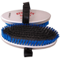 A product picture of the Red Creek Coarse Curled Steel/Blue Nylon Large Oval Hand Brush