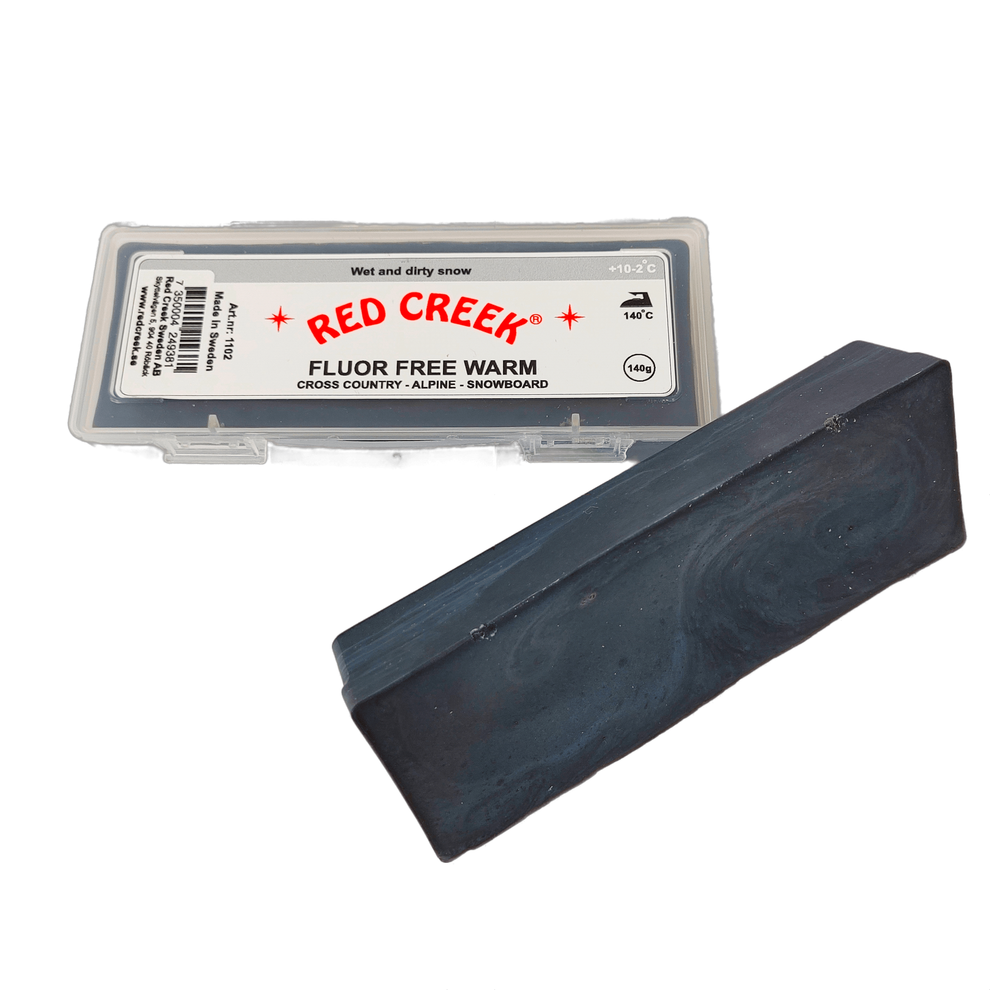 A product picture of the Red Creek Fluoro-Free Warm Paraffin