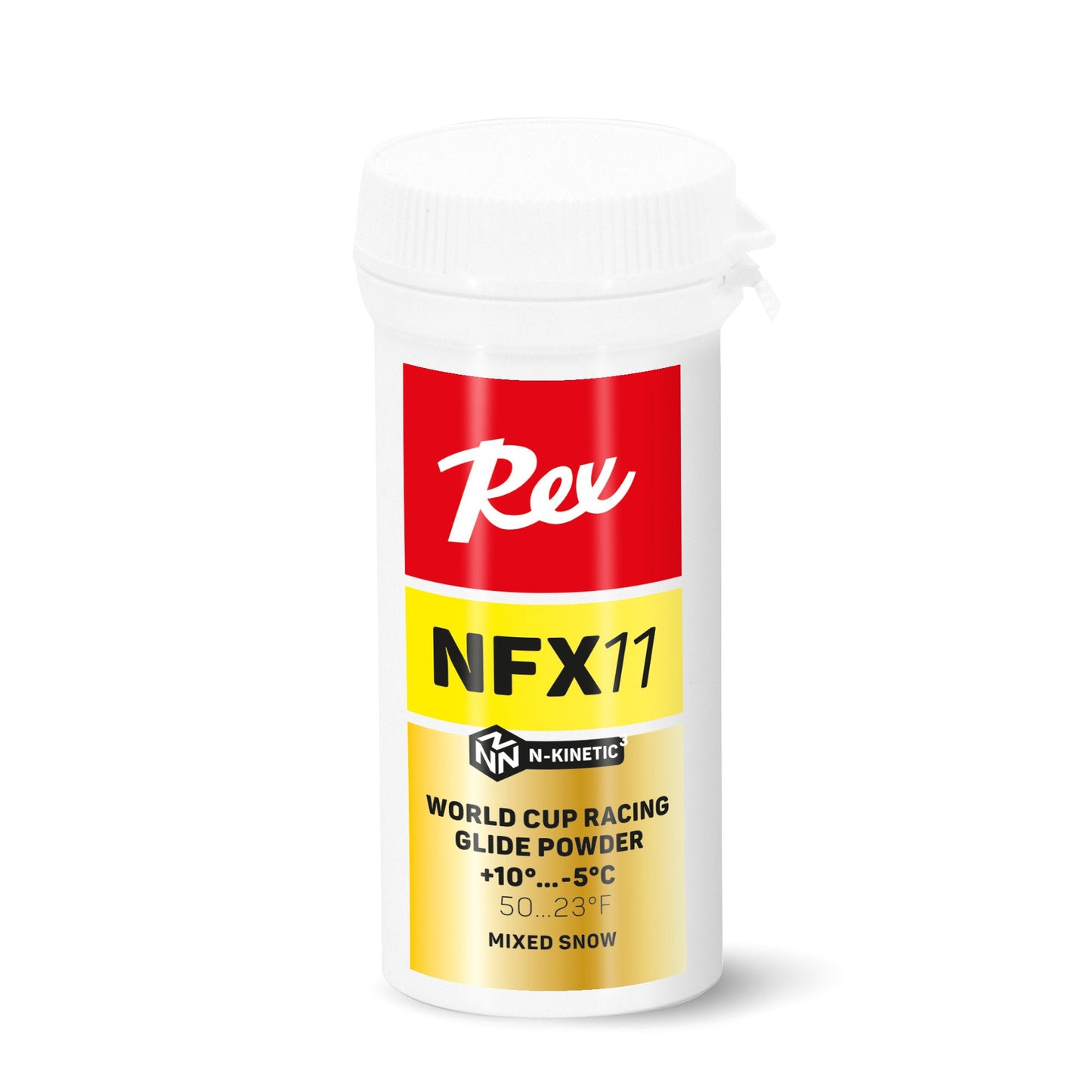 A product picture of the Rex Wax NFX11 Yellow Powder