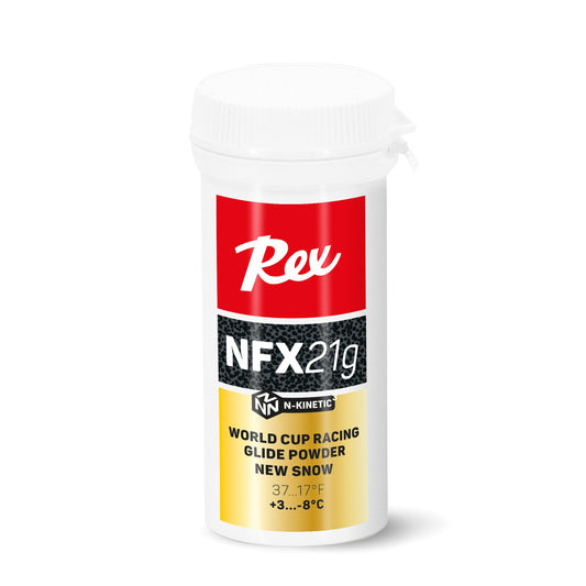 A product picture of the Rex Wax NFX21G Black `New Snow` Powder