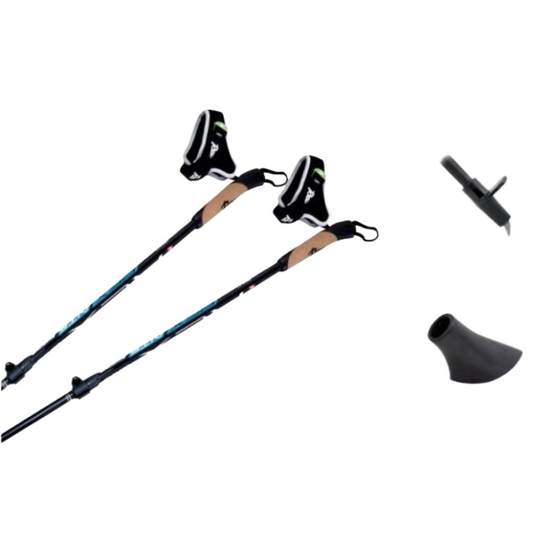 A product picture of the Rex Poles NT5 Nordic Walking Poles | Adjustable Length: 100-135cm