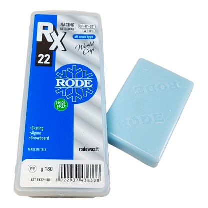 A product picture of the Rode RX22 WC Glider Blue Melt Wax