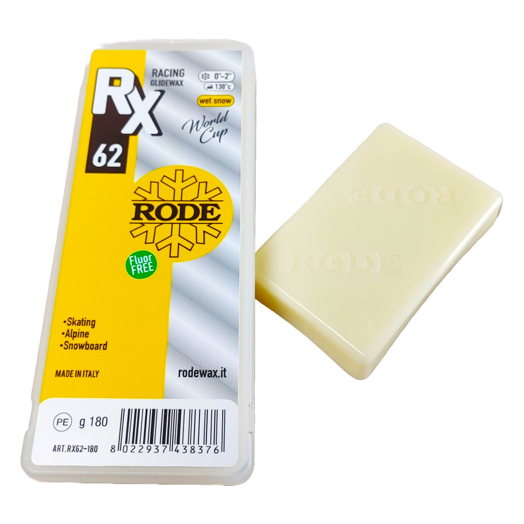 A product picture of the Rode RX62 Old Snow WC Glider Yellow Melt Wax